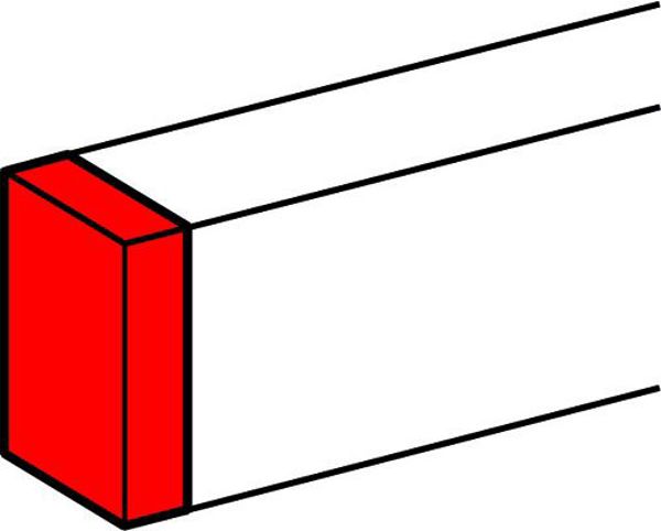 Legrand Τάπα Τελική για Καλωδιωτό Κανάλι DLP 35x80mm και 50x80mm Λευκή - 010722