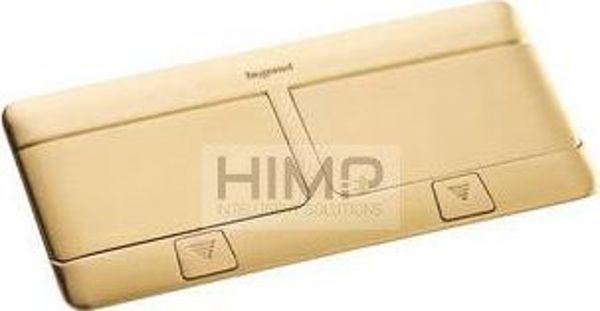 Legrand Κουτί δαπέδου Pop-up για εξοπλισμό, 8 (2x4) μονάδες, μπρούτζινο Legrand 054018 himp