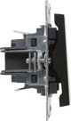 Legrand SUNO Μονοπολικός Διακόπτης Φωτισμού, 10AX, 250V, Αυτόματοι Ακροδέκτες, Μαύρο Χρώμα - 721401