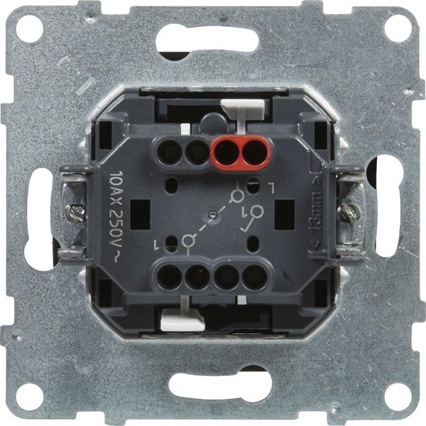 Legrand SUNO Μονοπολικός Διακόπτης Φωτισμού, 10AX, 250V, Αυτόματοι Ακροδέκτες, Μαύρο Χρώμα - 721401