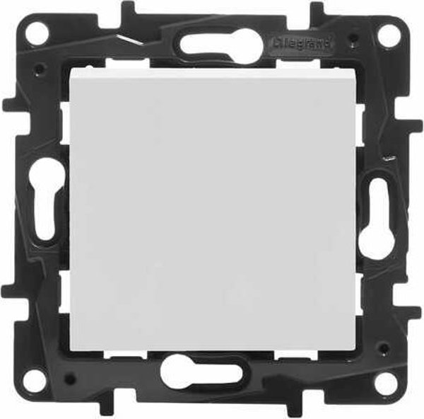 Legrand Niloe Step Μονοπολικός Διακόπτης 10AX, Λευκό, 863101