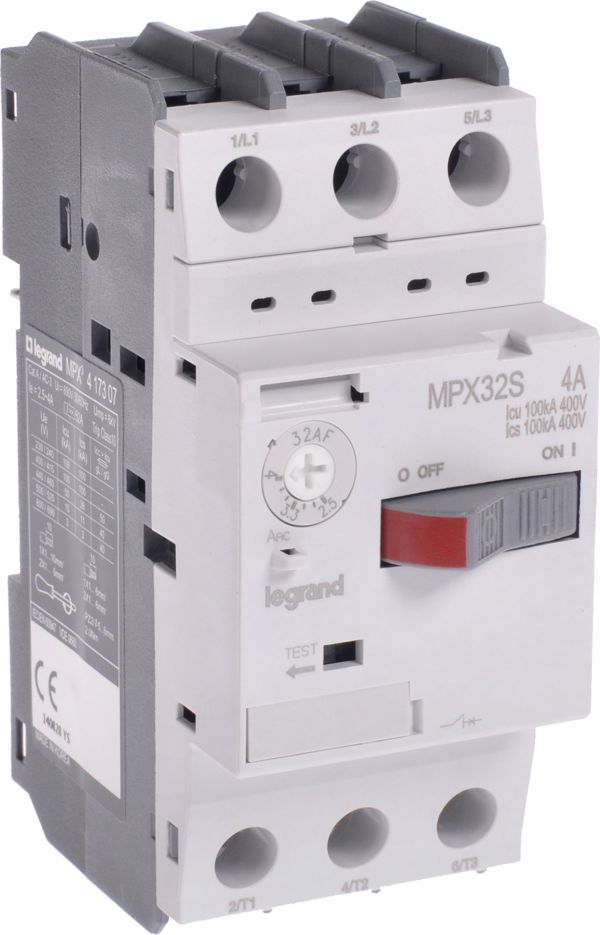 Legrand Wyłącznik silnikowy 3P 1,5kW 2,5-4A MPX3 32S (417307)