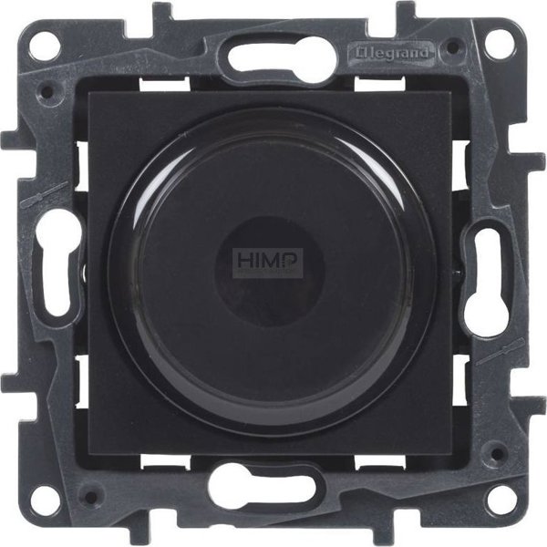 Legrand Niloe Step Περιστροφικός Ρυθμιστής Φωτισμού 5-300W 863552, Μαύρο