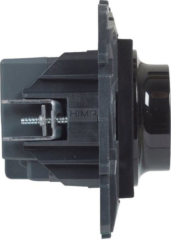 Legrand Niloe Step Περιστροφικός Ρυθμιστής Φωτισμού 5-300W 863552, Μαύρο