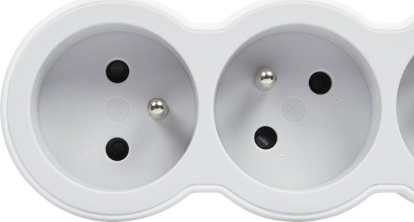 Legrand Πολύπριζο Επέκτασης 3 Θέσεων 16A 3680W, Μήκος 3m, Λευκό/Γκρι (049488)