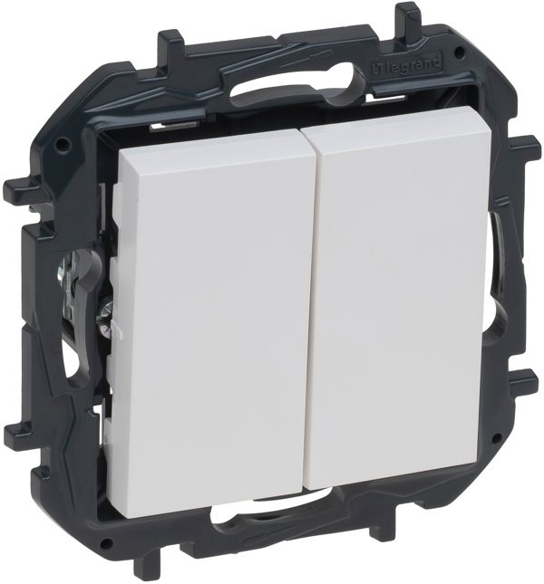 Legrand Niloe Step Διπλός Διακόπτης Σκάλας 10A - Λευκό 863108B