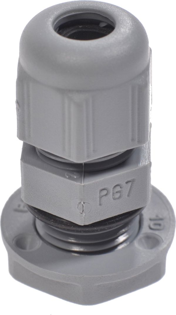 Legrand Πολυαμιδική στυπιοθλίπτης καλωδίου IP68 PG7 ανοιχτό γκρι