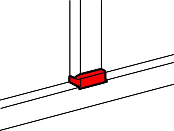 Legrand Επίπεδη Διακλάδωση για Λωρίδα 80mm