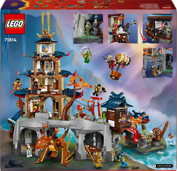 LEGO Ninjago Πόλη του Τουρνουά με Ναό (71814) - Σετ Κατασκευής 13+ Ετών