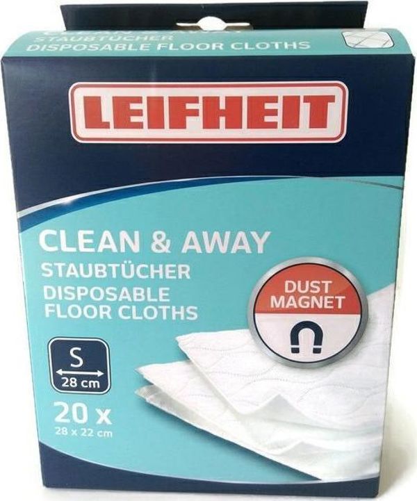 Leifheit Clean & Away Πανιά Καθαρισμού Δαπέδου, 20 Τεμάχια, 56668