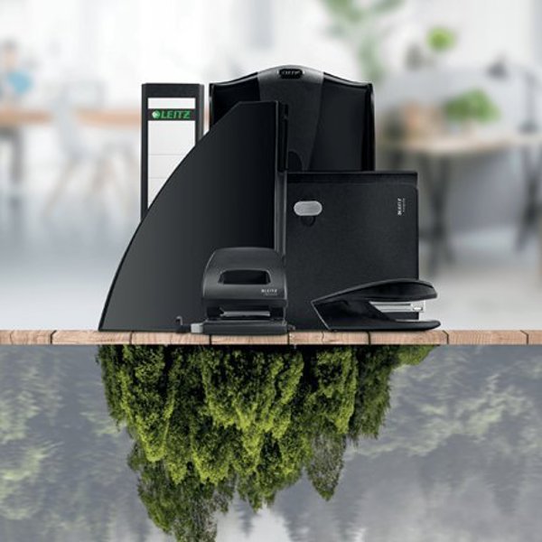 Leitz NeXXt Recycle Διατρητικό Μηχάνημα 30 Φύλλων, Μεταλλικό, Μαύρο