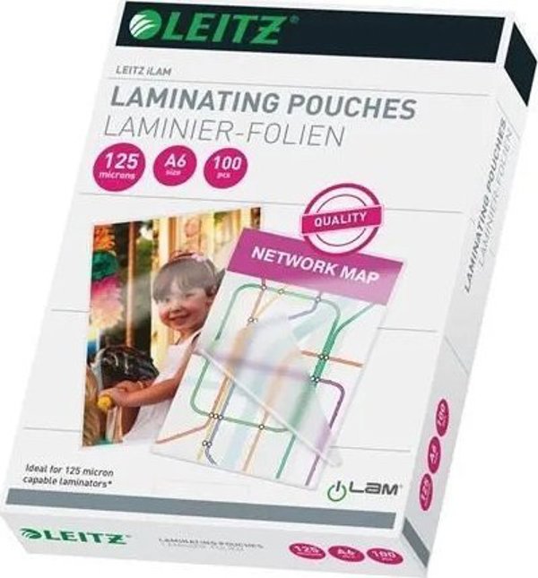 LEITZ LEITZ EVA A6 2x125mµ, Διαφανές, 115 mm, 30 mm, 160 mm, 530 g, 100 τεμ.