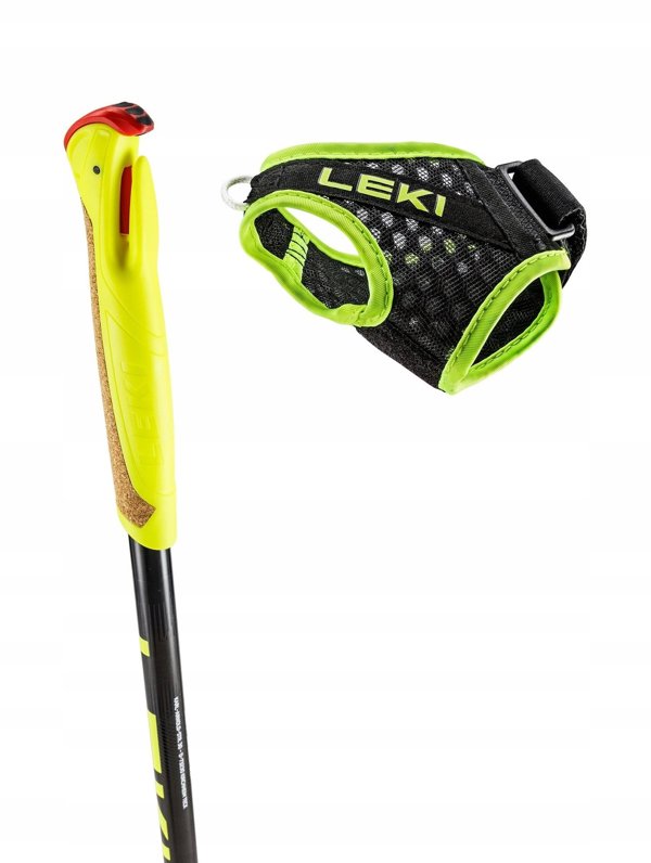 Leki Mπατόν Πεζοπορίας Trail Evotrail FX.One TA, Αναδιπλούμενα, Black-Anthracite-Neon Yellow, 115cm