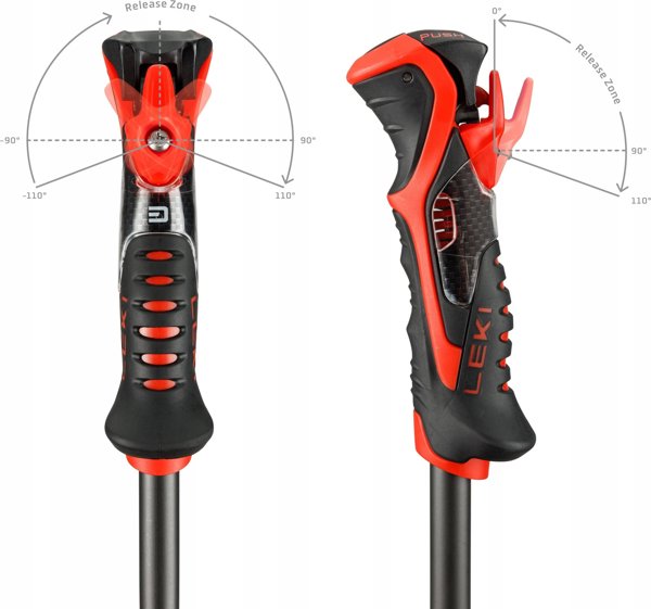 Leki LEKI STICKS 3D AIRFOIL μαύρο/κόκκινο 125