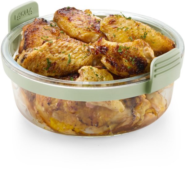 Lekue Air fryer Round Glass Dish