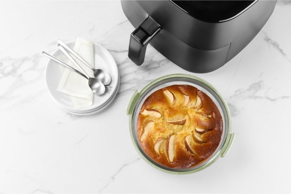 Lekue Air fryer Round Glass Dish