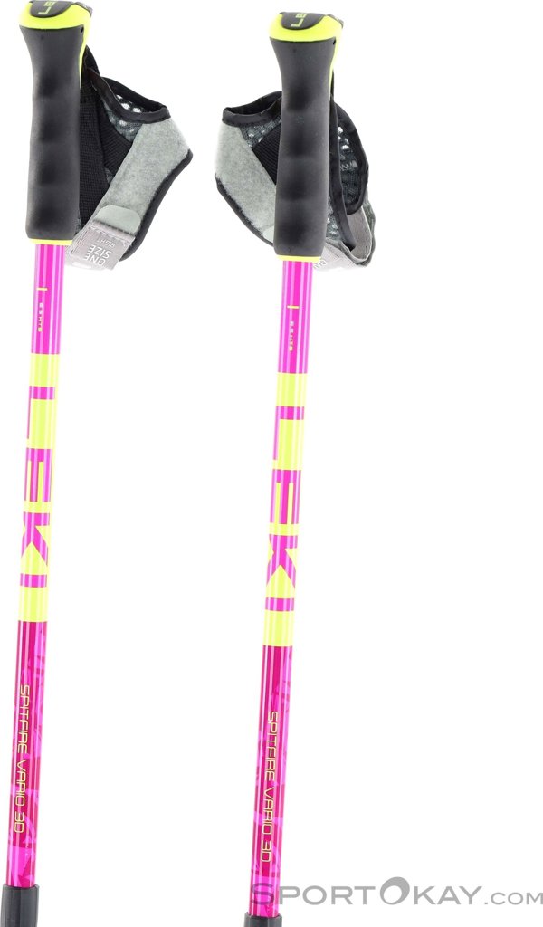 Leki Μπατόν Σκι 3D Spitfire Vario Ρυθμιζόμενα, Pink, 110-140cm