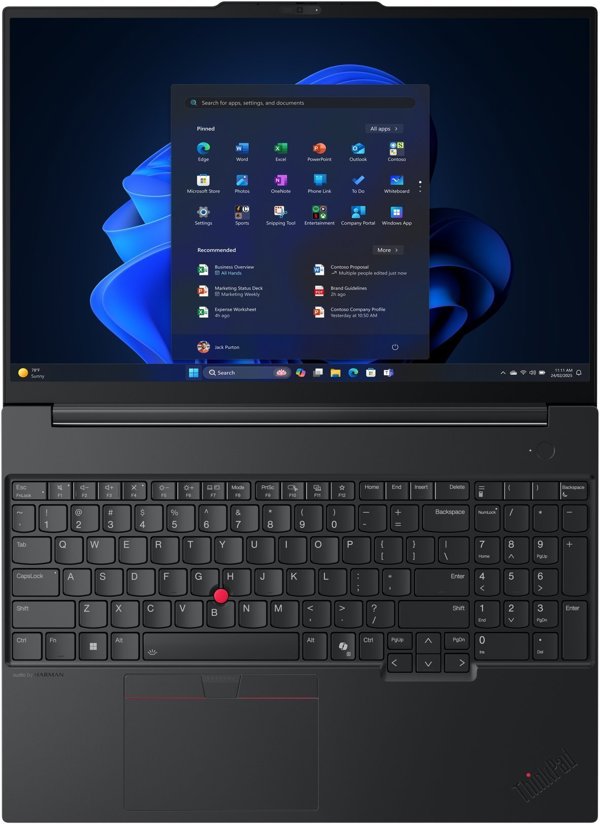 Lenovo ThinkPad E16 G3 AMD | Juodas | 16 " | IPS | WUXGA | 1920 x 1200 pikselių | Anti-glare | AMD Ryzen 7 | 250 | 16 GB | SODIMM DDR5 | Solid-state drive capacity 512 GB | AMD Radeon 780M Graphics | Windows 11 Pro | 802.11ax | Bluetooth versija 5.3 | Kla