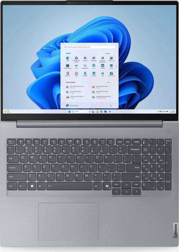 LENOVO ThinkBook 16 G7 AMD Ryzen 7 7735HS 40,64cm 16Zoll WUXGA 32GB 1TB SSD UMA W11P No WWAN Arctic Grey TopSeller