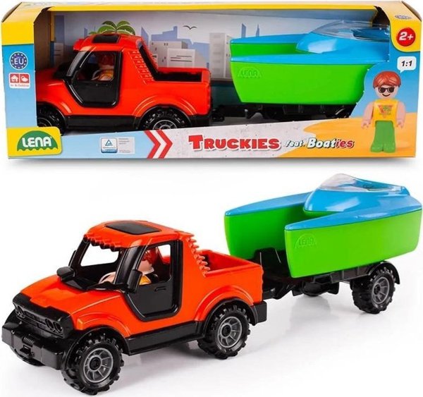 Lena Truckies Pickup εκτός δρόμου με ρυμουλκούμενο και βάρκα