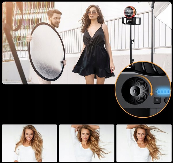 LensGo Typhoon 1 Εξωτερικός Φυσητήρας Στούντιο για Φωτογραφία & Βίντεο VLOG