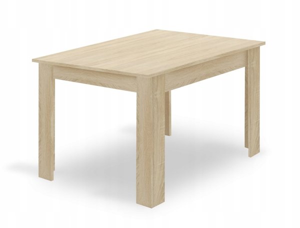 Leobert Σετ Τραπεζαρίας NP 120x80cm Δρυς Sonoma με 4 Καρέκλες WAT Γκρι - Πόδια Φυσικού Ξύλου