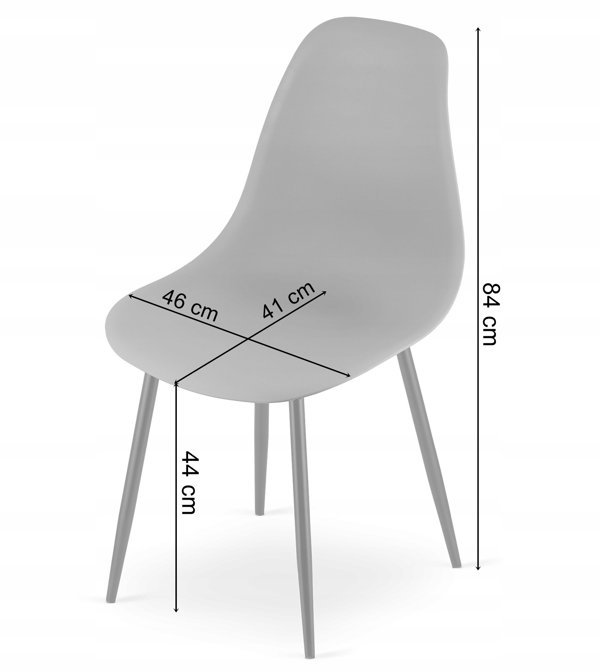 Leobert Σετ Τραπεζαρίας NP 120x80cm Δρυς Sonoma με 4 Καρέκλες WAT Γκρι - Πόδια Φυσικού Ξύλου