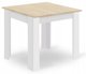Leobert Σετ Τραπεζαρίας NP 80x80cm Sonoma Δρυς & Λευκό με 4 Καρέκλες WAT Λευκές/Φυσικά Πόδια