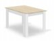 Σετ Τραπεζαρίας Leobert NP 120x80cm, Τραπέζι Dab Sonoma/Λευκό με 4 Καρέκλες WAT Γκρι, Φυσικά Πόδια