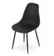 Leobert Σετ Τραπεζαρίας NP 120x80cm Craft & Μαύρο με 4 Καρέκλες WAT Μαύρες