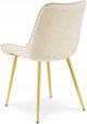 Leobert Καρέκλα BERA – Ανοιχτό Μπεζ Βελούδο, Χρυσά Πόδια x3