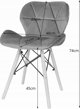 Leobert Zestaw stol prostokatny ADRIA 120x80 czarny + 4 krzesla LAGO szare