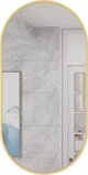 Καθρέπτης οβάλ Leobert 100x50cm χρυσή κορνίζα