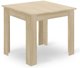 Σετ Τραπεζαρίας Leobert NP: Τραπέζι 80x80cm Δρυς Sonoma & 4 Καρέκλες WAT Λευκές με Πόδια Φυσικού Ξύλου