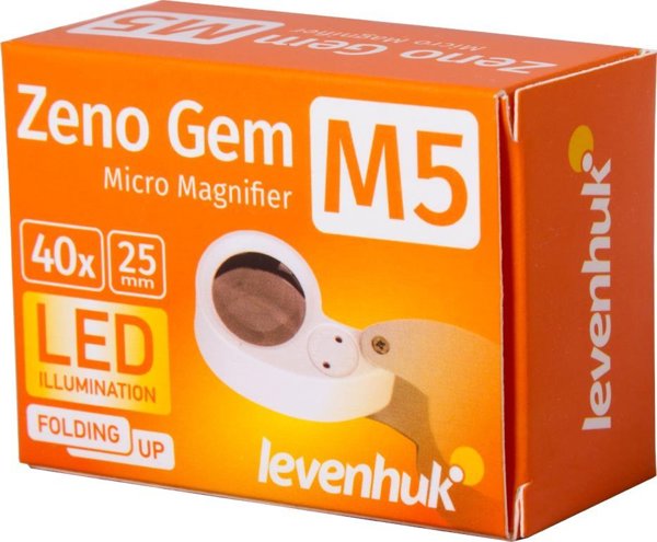 Μεγεθυντικός Φακός Levenhuk Zeno Gem M5, Πτυσσόμενος Φακός Τσέπης με Μεγέθυνση