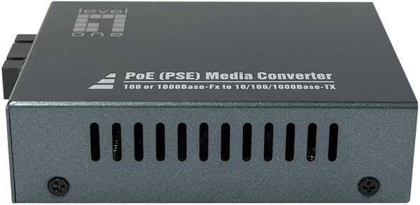 LevelOne Media Konverter RJ45->SC GE SM PoE 30W 1310nm 20km