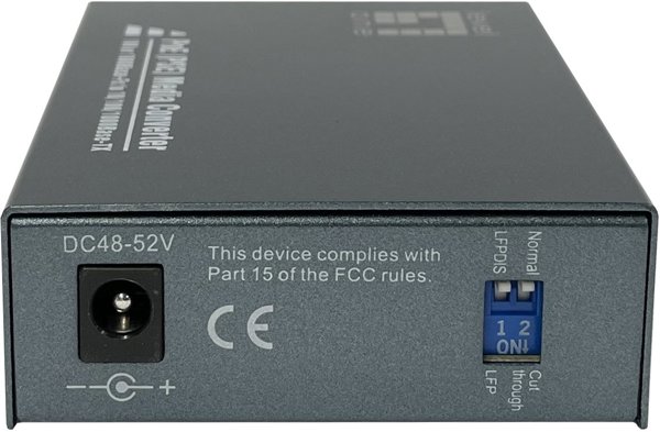 LevelOne Media Konverter RJ45->SC GE SM PoE 30W 1310nm 20km