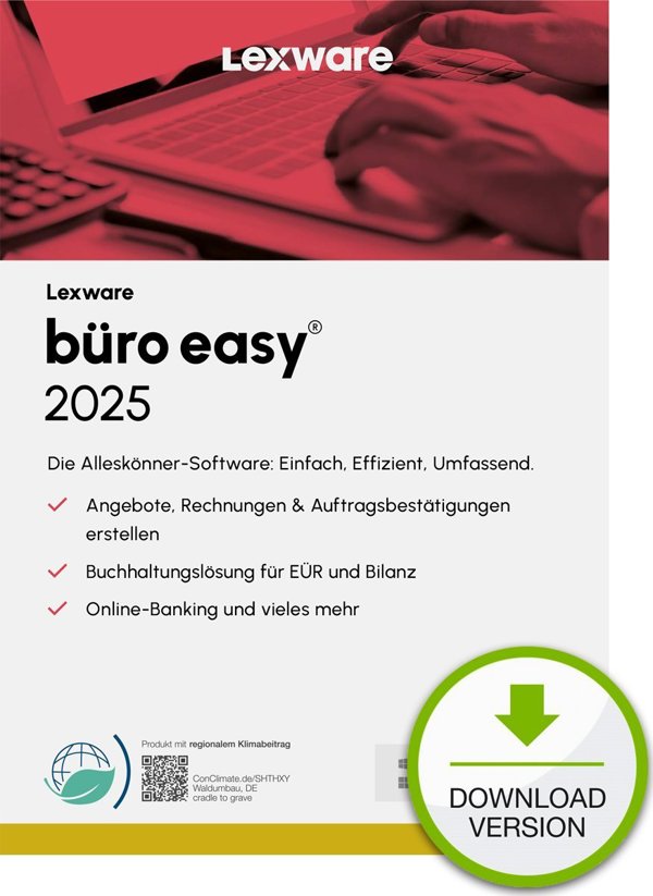 LEXWARE ESD γραφείο εύκολο 2025 απεριόριστη διάρκεια λήψη