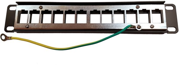 Lexi-NET 10" modulární stíněný patch panel LEXI-Net 12port, černý