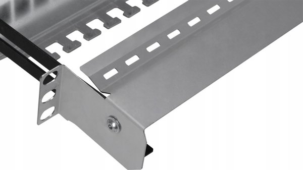 Lexi-NET 19" modulární stíněný patch panel LEXI-Net 24port, černý, výsuvný