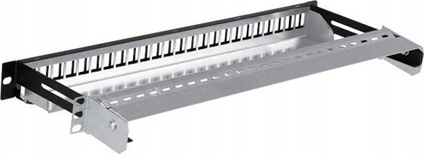 Lexi-NET 19" modulární stíněný patch panel LEXI-Net 24port, černý, výsuvný