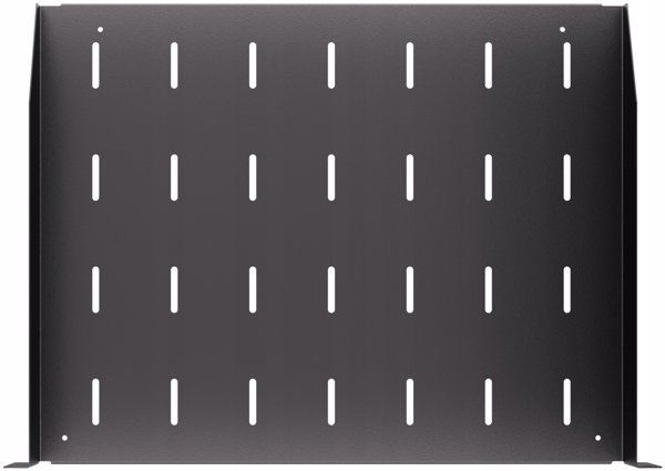 Lexi-NET LEXI-Net 19" police s perforací 1U/350mm, nostnost 15kg, černá