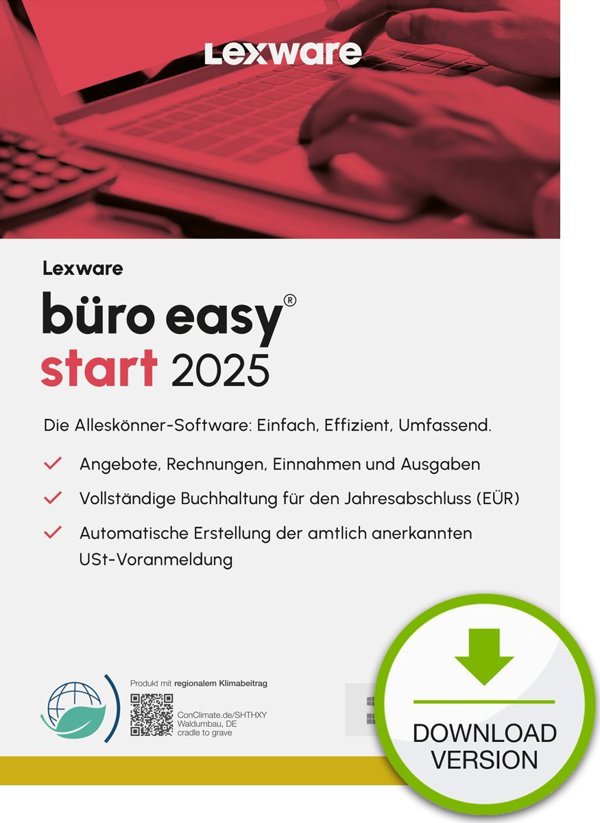 LEXWARE ESD γραφείο easy start 2025 Λήψη Ετήσια έκδοση 365 ημερών