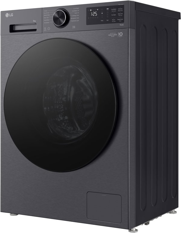 LG  9 kg  dzilums 47.5 cm  1200 apgr/min.  mateta melna - Velas mazgajama masina ar prieksejo ieladi F2X50S9TBB.AEBQNMR (8806096614297)