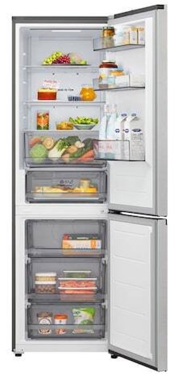 LG GBBSJ1CCPY Refrigerator, C, Free-standing, Combi, Height 1.86 m, Net fridge 220 L, Net freezer 113 L, Silver