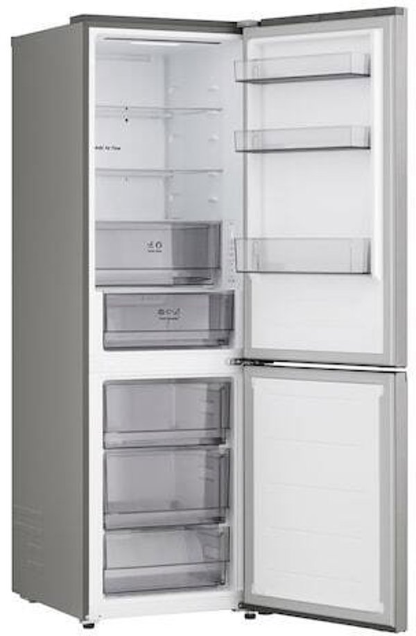 LG GBBSJ1CCPY Refrigerator, C, Free-standing, Combi, Height 1.86 m, Net fridge 220 L, Net freezer 113 L, Silver