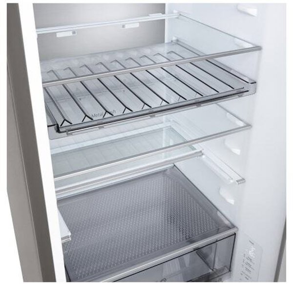 LG  NoFrost  375 L  augstums 203 cm  sudraba - Ledusskapis  GBBS524CPY.APYQEUZ (8806096627556)