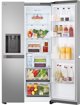 LG Refrigerator | GSLC41PYPE | Energy efficiency class E | Free standing | Side by side | Height 179 cm | Fridge net capacity 420 L | Freezer net capacity 221 L | Display | 36 dB | Grey