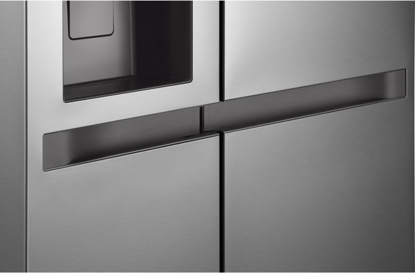 LG Refrigerator | GSLC41PYPE | Energy efficiency class E | Free standing | Side by side | Height 179 cm | Fridge net capacity 420 L | Freezer net capacity 221 L | Display | 36 dB | Grey
