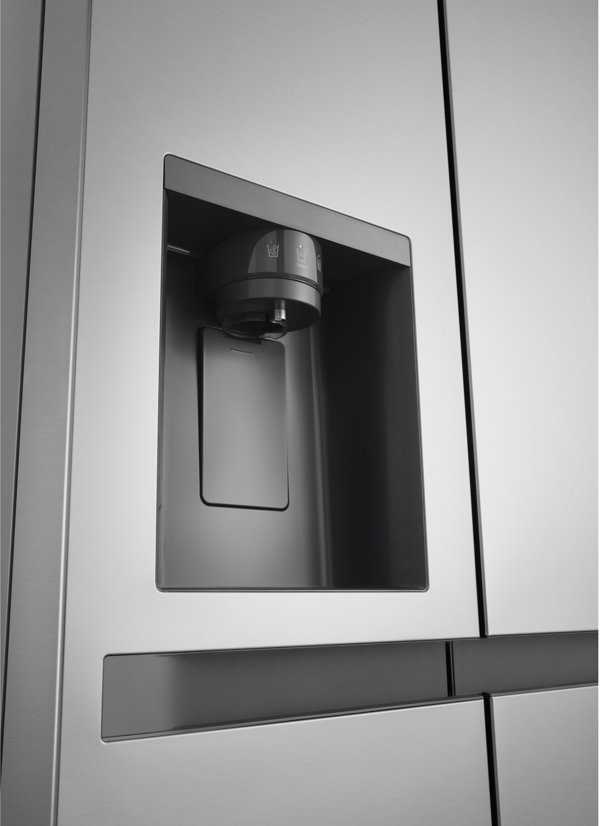 LG Refrigerator | GSLC41PYPE | Energy efficiency class E | Free standing | Side by side | Height 179 cm | Fridge net capacity 420 L | Freezer net capacity 221 L | Display | 36 dB | Grey